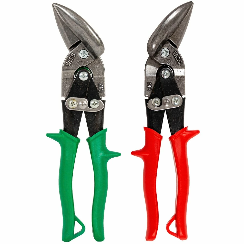CRESCENT WISS Metalmaster® 2 Pc. Offset Aviation Snip Set - Left & Right Cut M6M7PAK 3 CRESCENT WISS Metalmaster® 2 Pc. Offset Aviation Snip Set - Left & Right Cut M6M7PAK