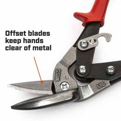 CRESCENT WISS Metalmaster® 235MM/9-1/4" Offset Straight And Left Cut Aviation Snip M6RAU 18 CRESCENT WISS Metalmaster® 235MM/9-1/4" Offset Straight And Left Cut Aviation Snip M6RAU -GearWrench Shop unnamed file 1037