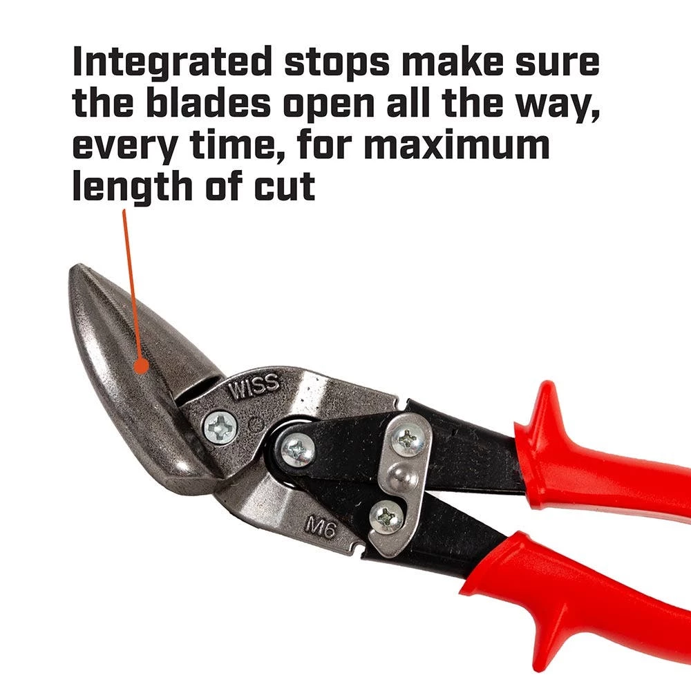 CRESCENT WISS Metalmaster® 235MM/9-1/4" Offset Straight And Left Cut Aviation Snip M6RAU 11 CRESCENT WISS Metalmaster® 235MM/9-1/4" Offset Straight And Left Cut Aviation Snip M6RAU - Image 9
