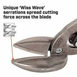 CRESCENT WISS Metalmaster® 235MM/9-1/4" Offset Straight And Left Cut Aviation Snip M6RAU 21 CRESCENT WISS Metalmaster® 235MM/9-1/4" Offset Straight And Left Cut Aviation Snip M6RAU -GearWrench Shop unnamed file 1040
