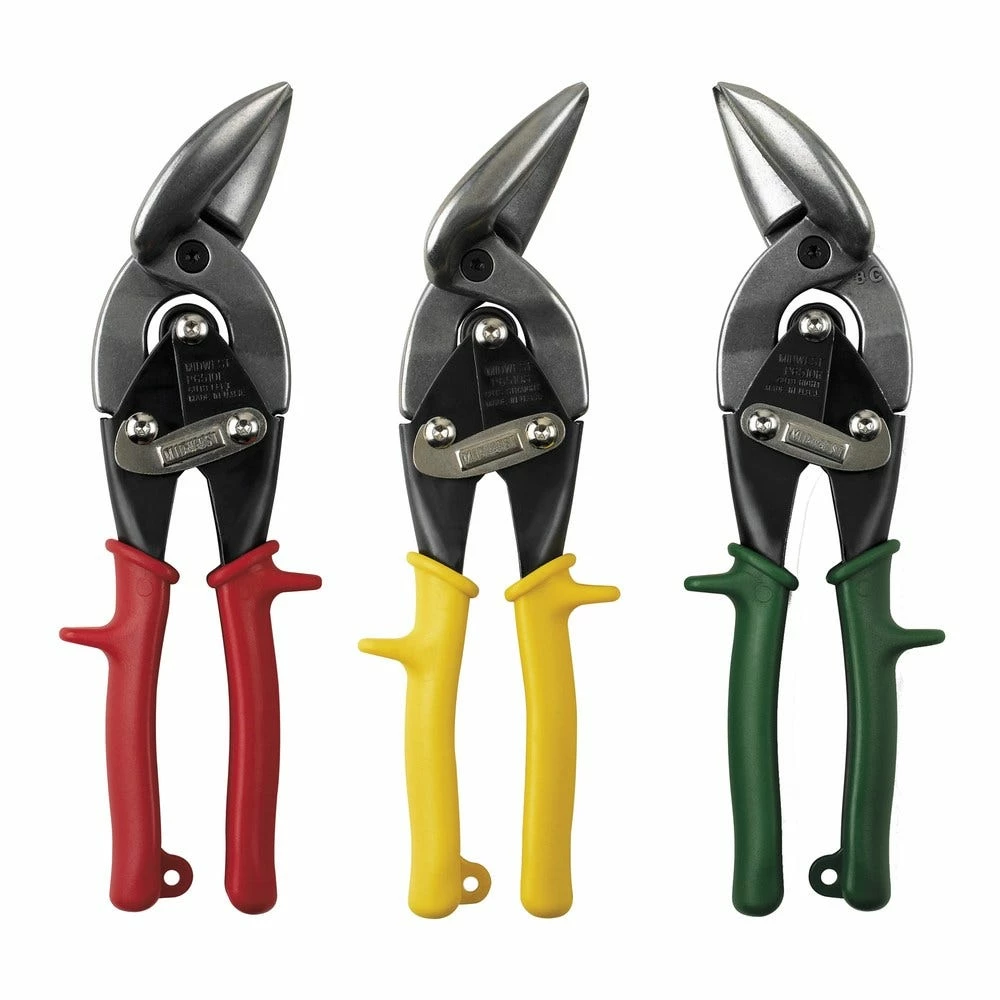 MIDWEST 3 Piece 250mm Offset Aviation Snip MWT6510RLS 3 MIDWEST 3 Piece 250mm Offset Aviation Snip MWT6510RLS