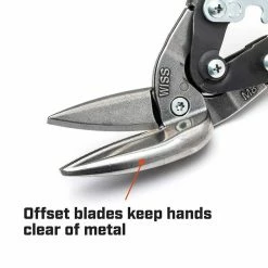 CRESCENT WISS 249MM/9-4/5" Offset Straight Aviation Snips M8OS 25 CRESCENT WISS 249MM/9-4/5" Offset Straight Aviation Snips M8OS -GearWrench Shop unnamed file 1106