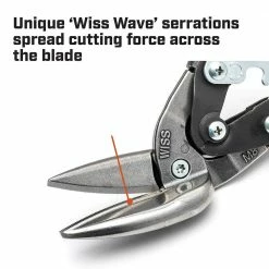 CRESCENT WISS 249MM/9-4/5" Offset Straight Aviation Snips M8OS 27 CRESCENT WISS 249MM/9-4/5" Offset Straight Aviation Snips M8OS -GearWrench Shop unnamed file 1108