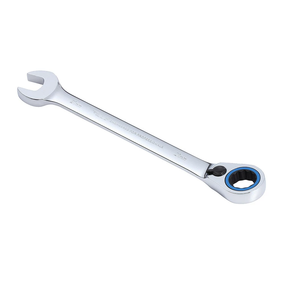 TTI 21mm 72T Metric Reversible Ratcheting Ring/Open-End Spanner TRVM21 4 TTI 21mm 72T Metric Reversible Ratcheting Ring/Open-End Spanner TRVM21 - Image 2