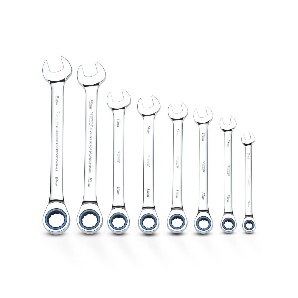 TTI 72T Metric Ratcheting Ring/Open-End Spanner Set - 8 Piece TRTSM8 5 TTI 72T Metric Ratcheting Ring/Open-End Spanner Set - 8 Piece TRTSM8 - Image 3