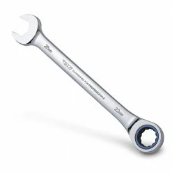 TTI 22mm 72T Metric Ratcheting Ring/Open-End Spanner TRTM22