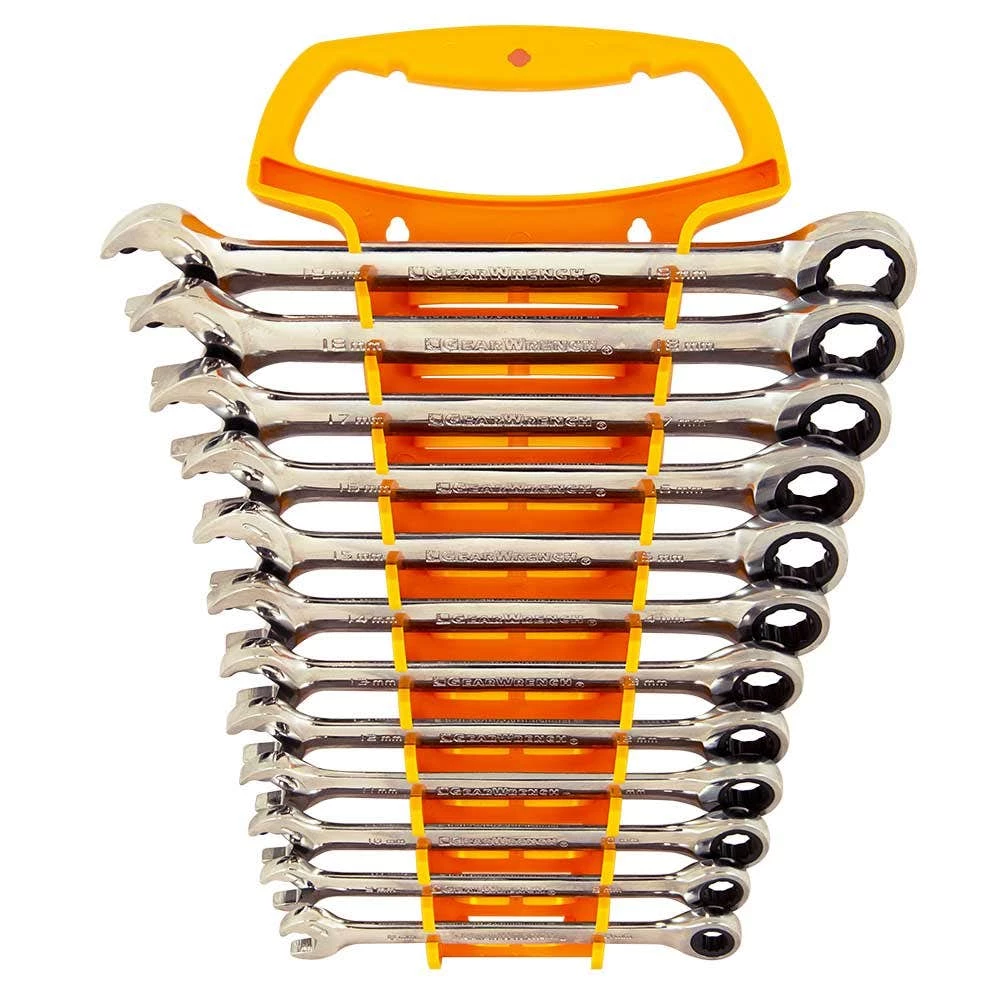 GEARWRENCH 12 Piece 12 Point Open End Ratcheting Metric Wrench Set 85597 4 GEARWRENCH 12 Piece 12 Point Open End Ratcheting Metric Wrench Set 85597 - Image 2