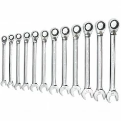 GEARWRENCH 12 Piece Metric Reversible Combination Ratcheting Spanner Set