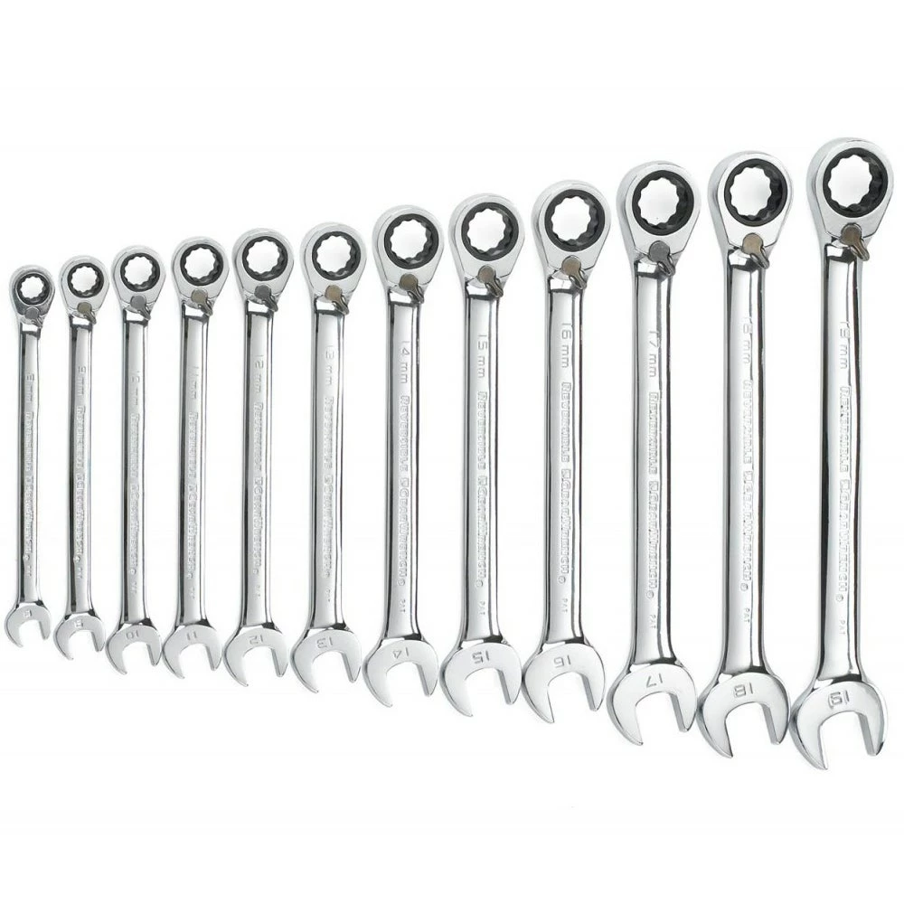 GEARWRENCH 12 Piece Metric Reversible Combination Ratcheting Spanner Set 3 GEARWRENCH 12 Piece Metric Reversible Combination Ratcheting Spanner Set