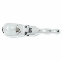 GEARWRENCH 127mm 3/8inch Drive 90 Tooth Full Polish Stubby Flex Teardrop Ratchet 81212T