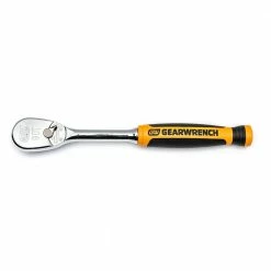 GEARWRENCH 163mm 1/4inch Drive 90 Tooth Cushion Grip Teardrop Ratchet 81007T