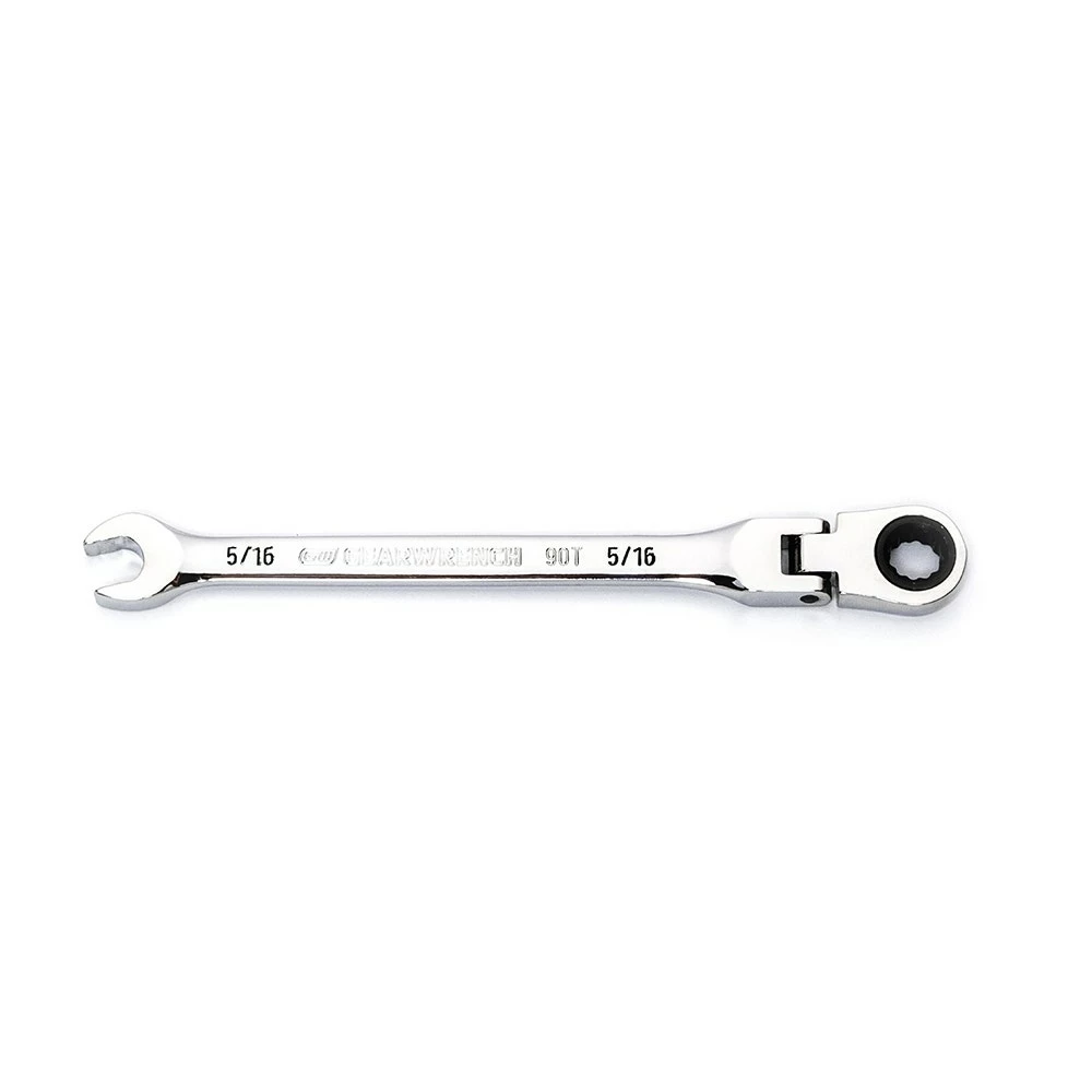 GEARWRENCH 5/16" 90T Flexhead Ratcheting Combination Wrench 86741 4 GEARWRENCH 5/16" 90T Flexhead Ratcheting Combination Wrench 86741 - Image 2