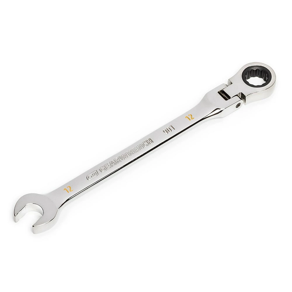 GEARWRENCH 12mm 90T Flexhead Ratcheting Combination Wrench 86712 3 GEARWRENCH 12mm 90T Flexhead Ratcheting Combination Wrench 86712