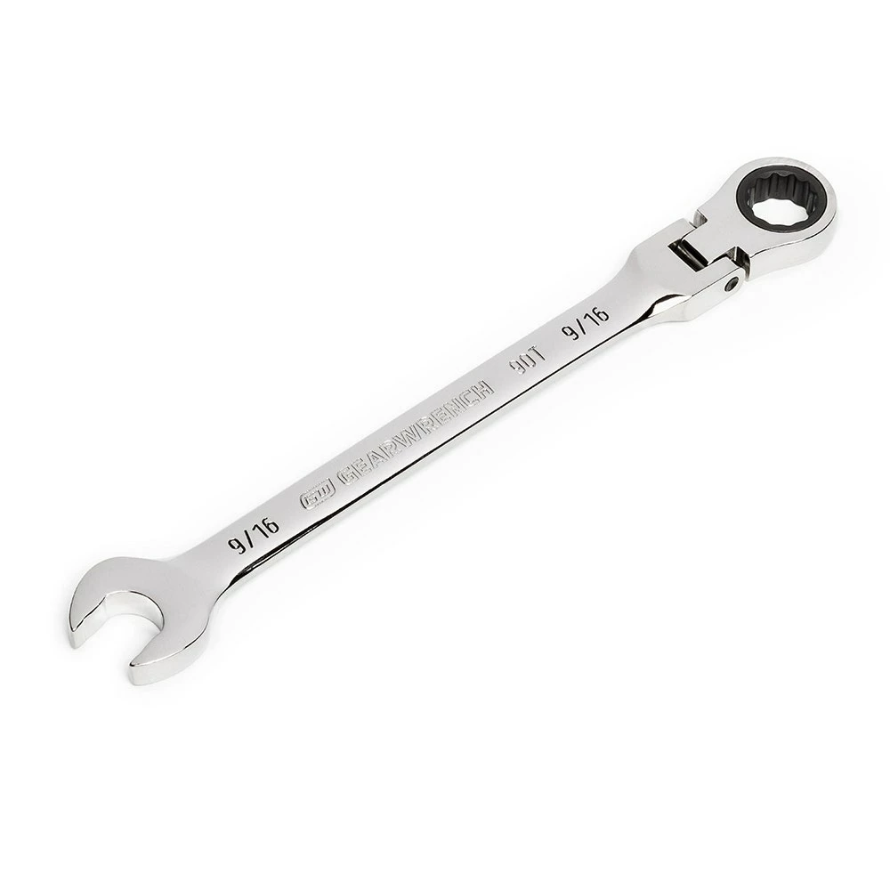 GEARWRENCH 9/16" 90T Flexhead Ratcheting Combination Wrench 86746 3 GEARWRENCH 9/16" 90T Flexhead Ratcheting Combination Wrench 86746