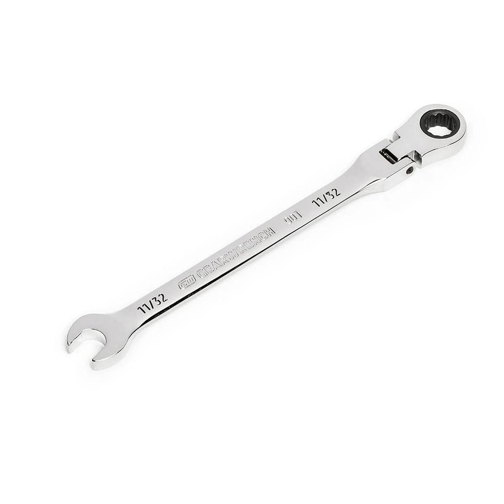 GEARWRENCH 11/32" 90T Flexhead Ratcheting Combination Wrench 86742 3 GEARWRENCH 11/32" 90T Flexhead Ratcheting Combination Wrench 86742