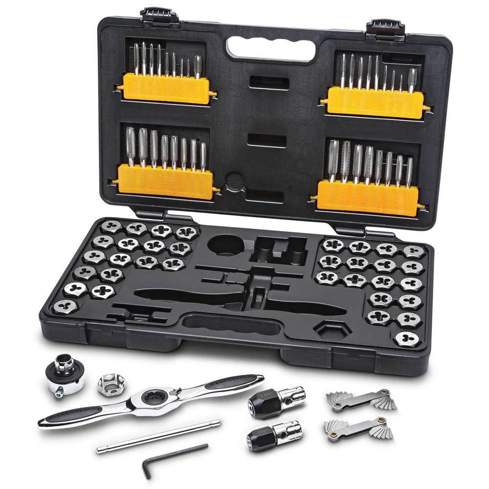 GEARWRENCH 77 Piece Ratcheting Tap & Die Set 3887 2 GEARWRENCH 77 Piece Ratcheting Tap & Die Set 3887