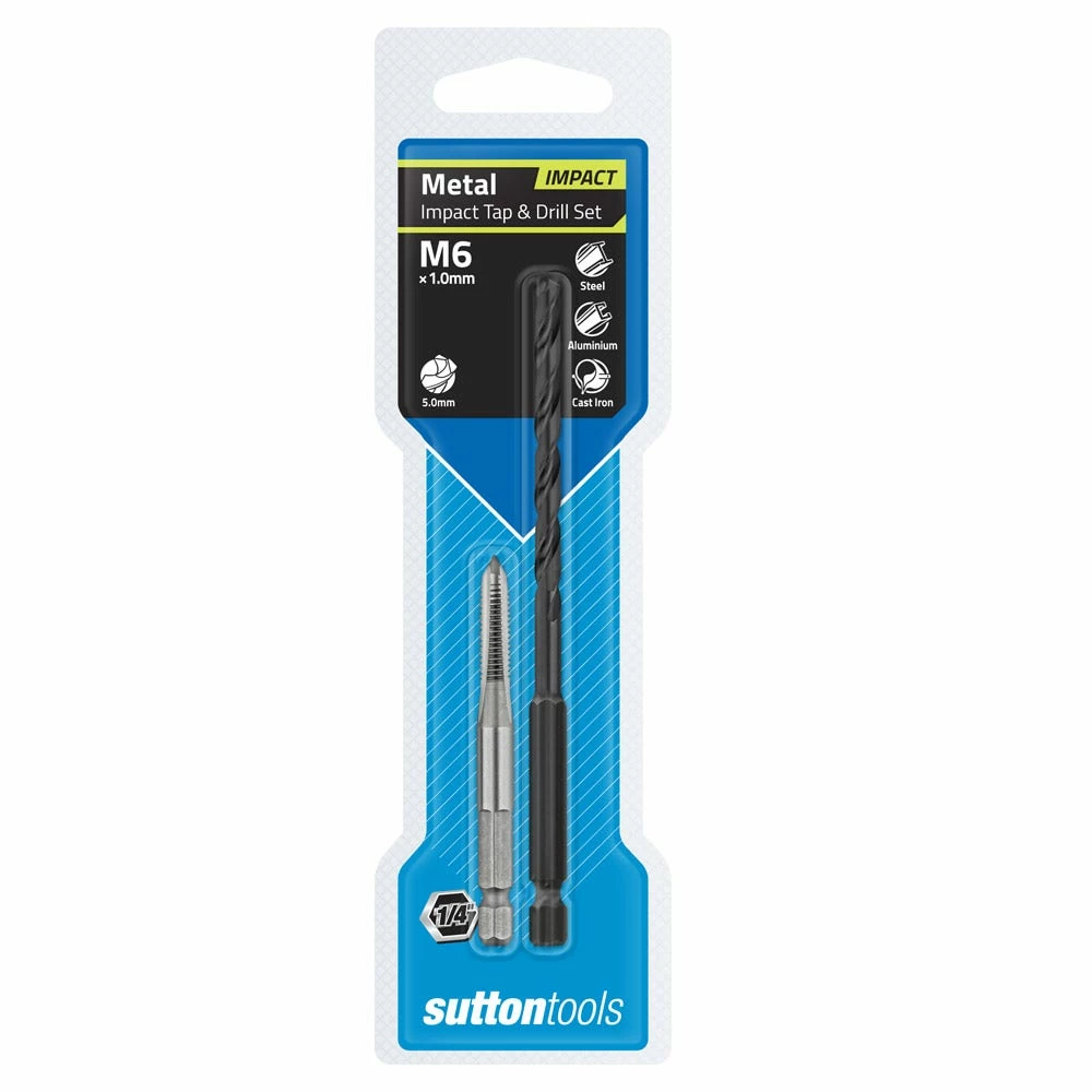 SUTTON M6 1/4inch Hex Impact Tap & Drill Set M1050600 3 SUTTON M6 1/4inch Hex Impact Tap & Drill Set M1050600