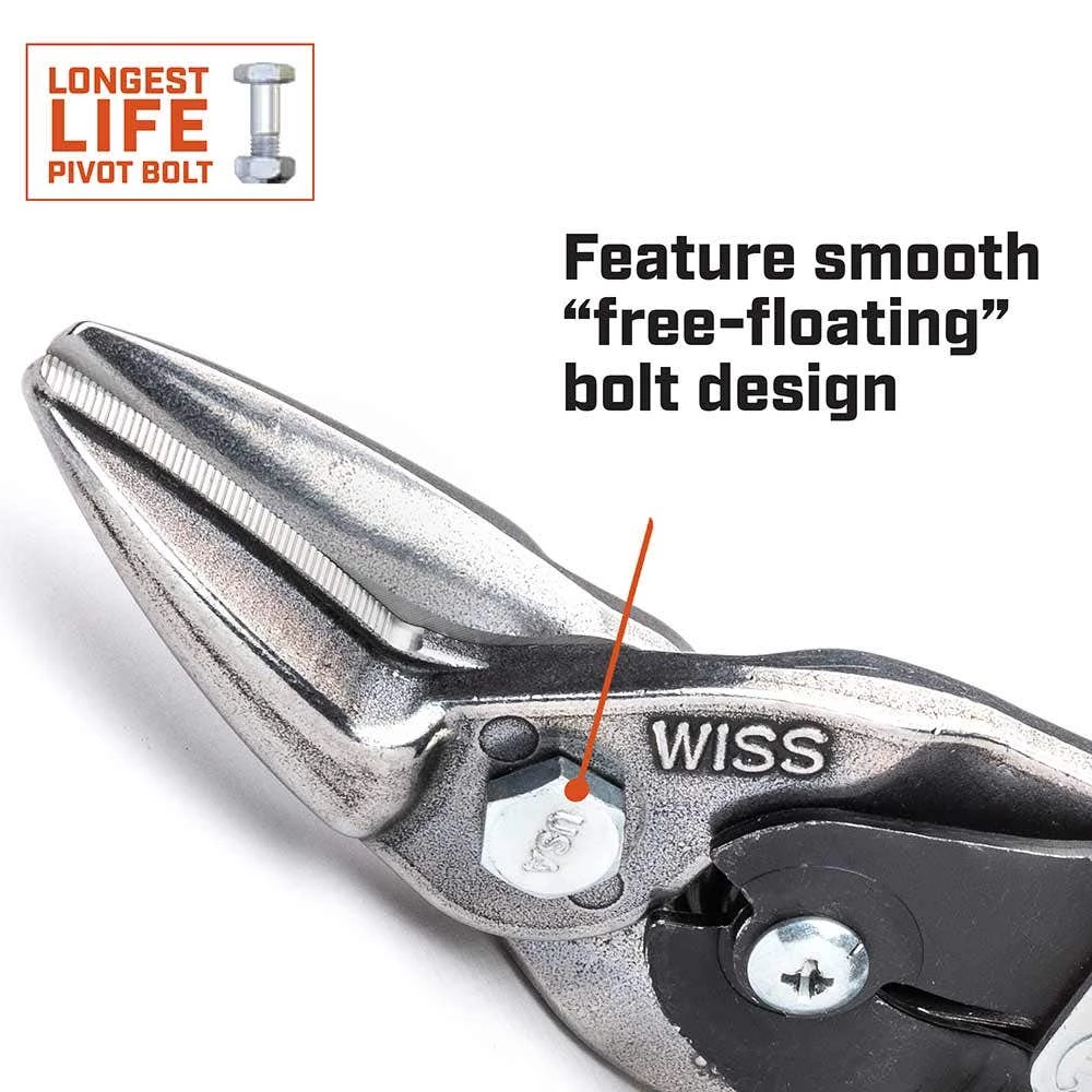 Wiss CRESCENT 248mm Left Cut Tin Snips M1RAU 8 Wiss CRESCENT 248mm Left Cut Tin Snips M1RAU - Image 6