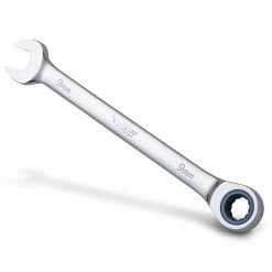 TTI 9mm 72T Metric Ratcheting Ring/Open-End Spanner TRTM09